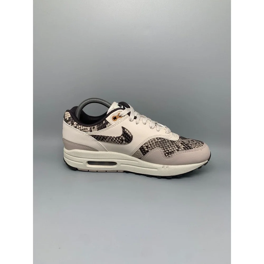Nike Air Max 1 87 Snakeskin Phantom Sail Running Shoes HF5338-100 Women's Sz 9.5